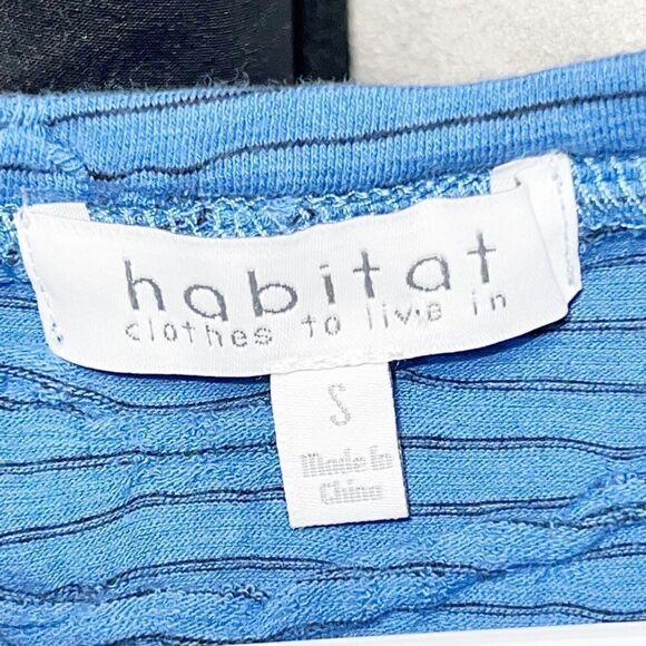 *Host Pick*NWT Habitat H58008 Cotton Swing Short Sleeve Top Womens Sz S/M - Picture 9 of 10